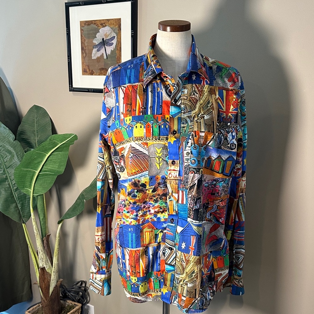 David Smith Australia A Participation In Art Slim Fit Button Down Shirt